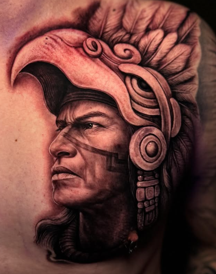 Aztec realistic Tattoos